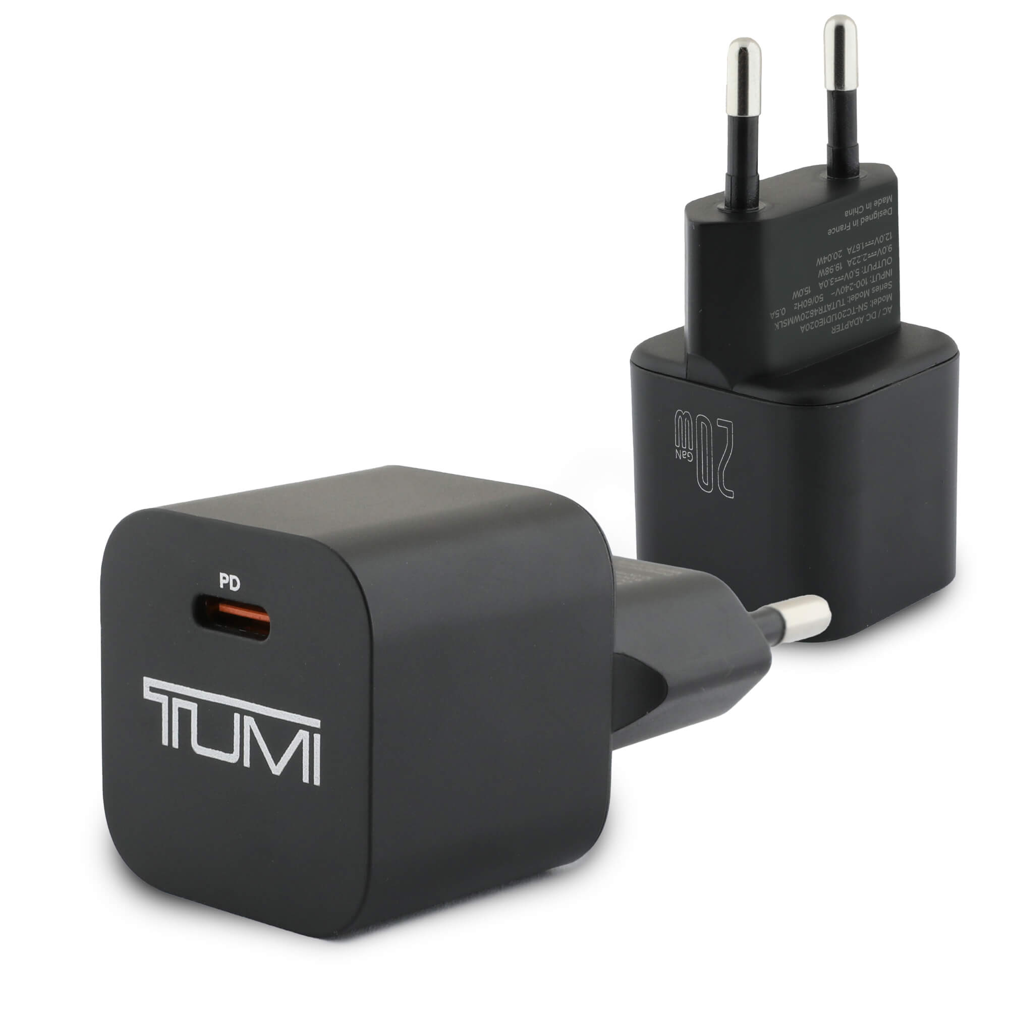 Tumi Smart Power 20W Φορτιστής Ταξιδίου με 1 Θύρα Type-C - Black