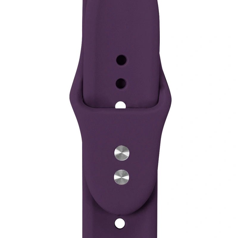 Crong Λουράκι Apple Watch 4/5/6/7/8/9/10/11 - SE (1/2/3) - ULTRA (1/2/3) - 44/45/46/49mm Σιλικόνης - Liquid Strap - Plum
