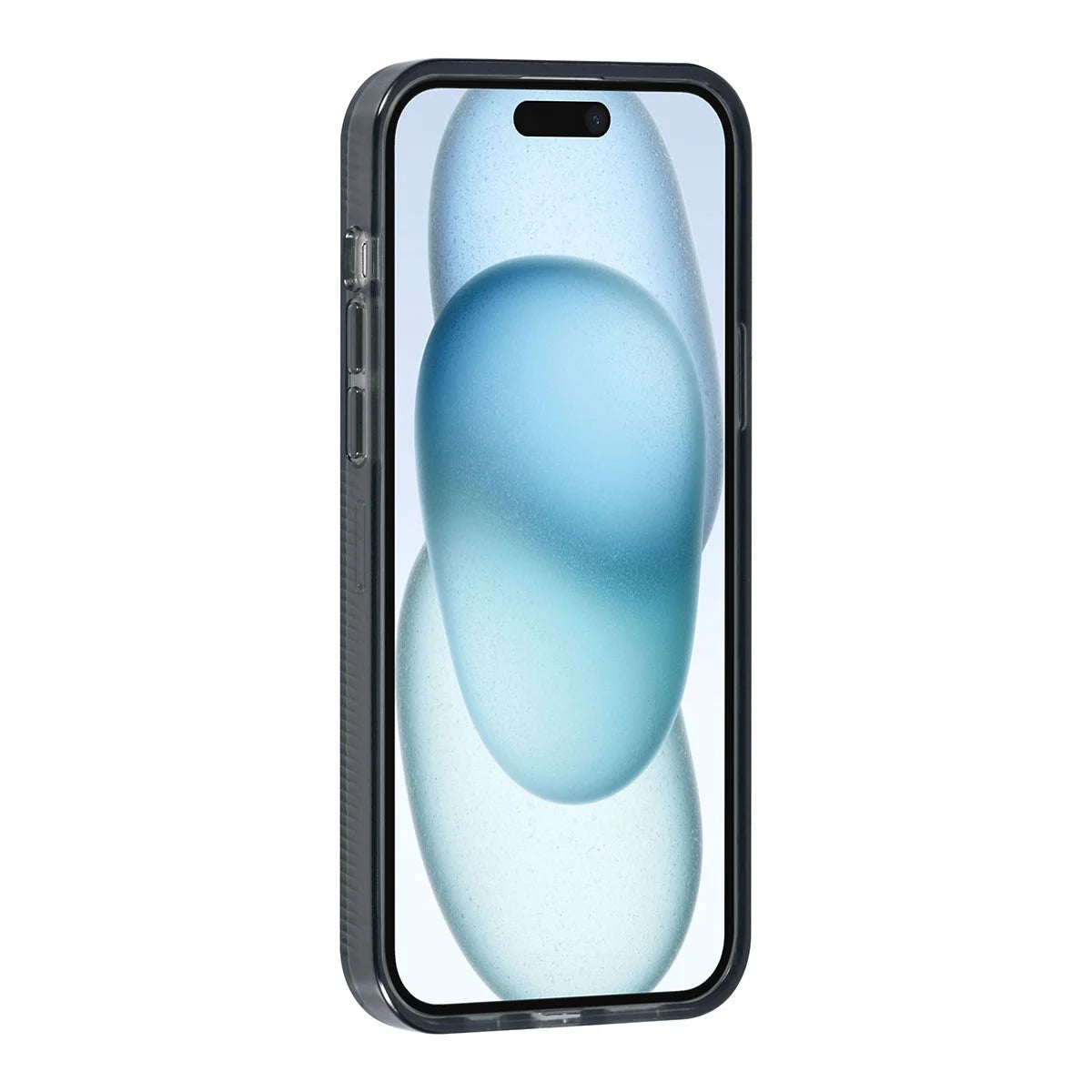 Tuniq iPhone 15 Plus / 14 Plus - Σκληρή Θήκη με Πλαίσιο Σιλικόνης - Ημιδιάφανο Μαύρο / Διάφανο