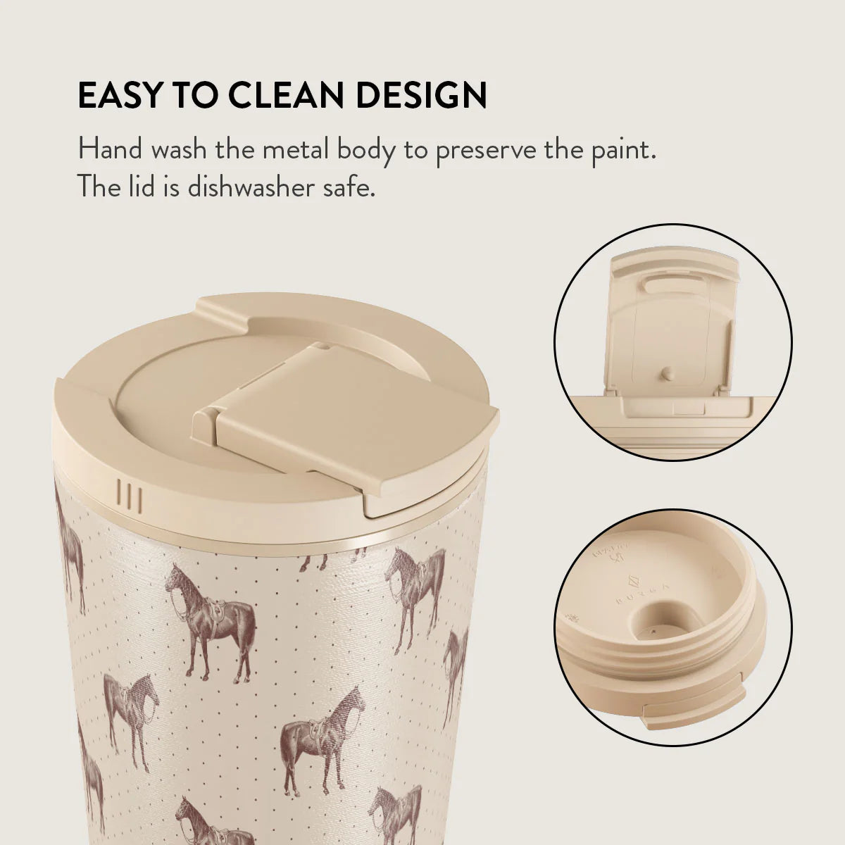 Burga Κούπα Θερμός από Ανοξείδωτο Ατσάλι - Flap Lid - 700ml - Wild West