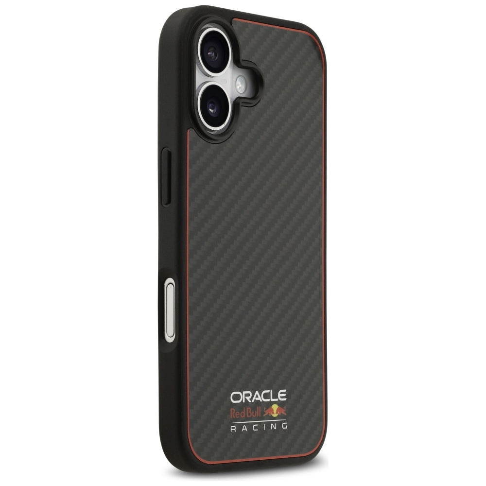 Red Bull iPhone 17 - Kevlar Logo Matt MagSafe - Σκληρή Θήκη με Πλαίσιο Σιλικόνης - Black - RBHMP17S24CFOSK