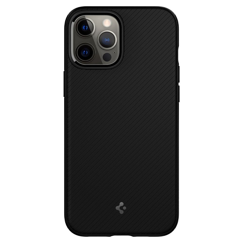 Spigen iPhone 12 / iPhone 12 Pro Mag Armor Σκληρή Θήκη Aramid Fiber με MagSafe - Black