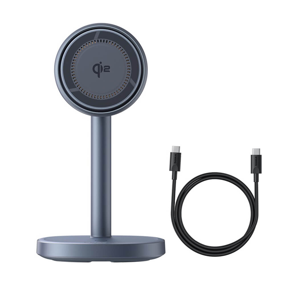 Baseus Orbit 2 Pro Ασύρματος Μαγνητικός Φορτιστής MagSafe 20W με Καλώδιο Type-C 60W - Space Grey