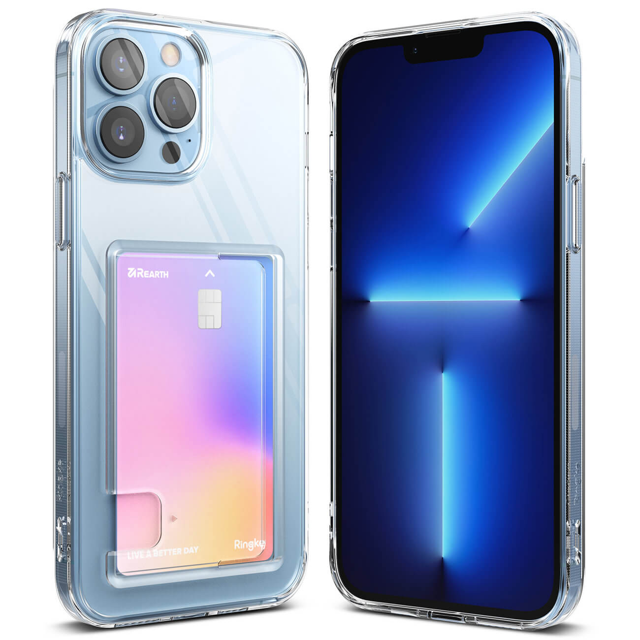 Ringke iPhone 13 Pro Max Fusion Card Σκληρή Θήκη με Πλαίσιο Σιλικόνης - Διάφανη