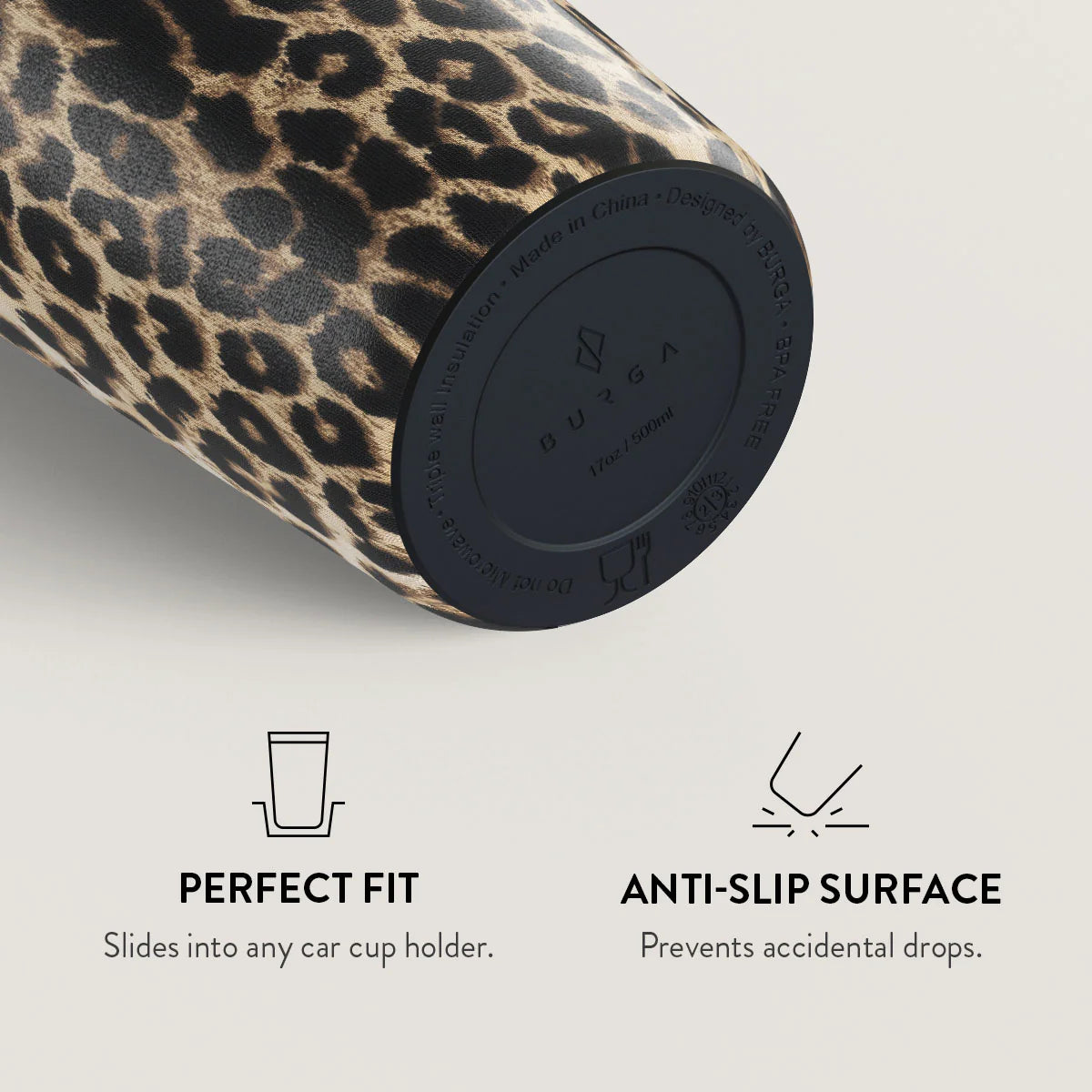 Burga Κούπα Θερμός από Ανοξείδωτο Ατσάλι - Flap Lid - 500ml - Player