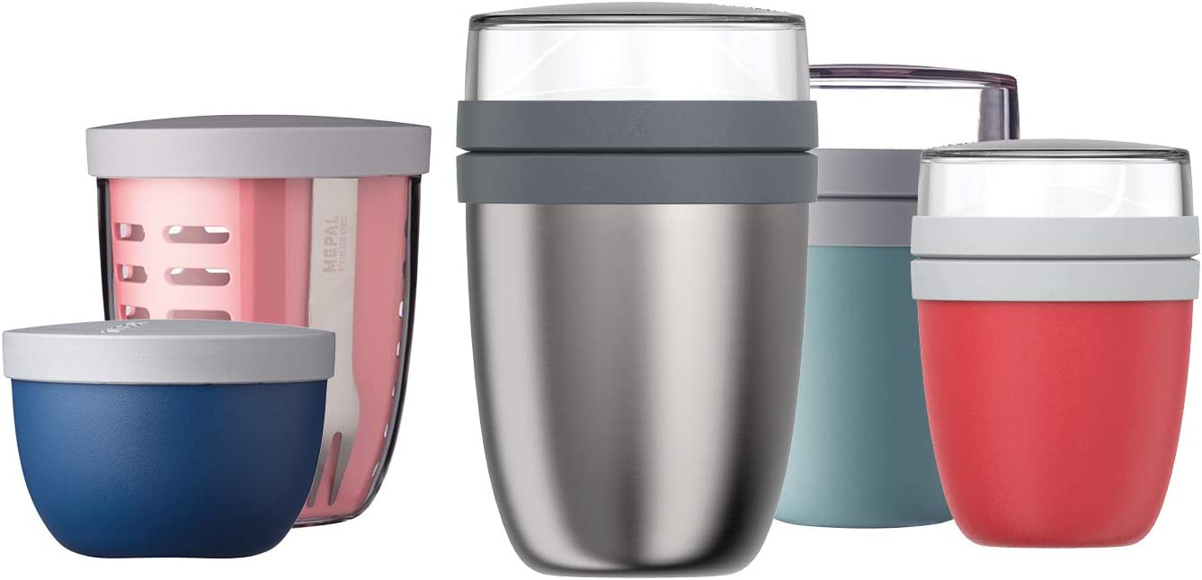 Mepal Lunch Pot Ellipse Mini - Δοχείο Φαγητού - BPA Free - 300ml - 120ml - Nordic Green