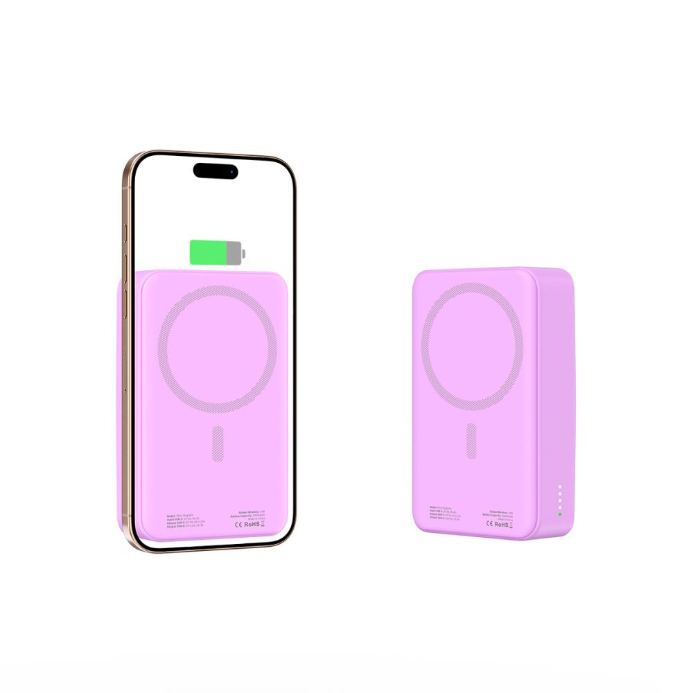 Tech-Protect PB12 Lifemag MagSafe PowerBank Μαγνητικό PowerBank Κινητού 20000 mAh - Lilac