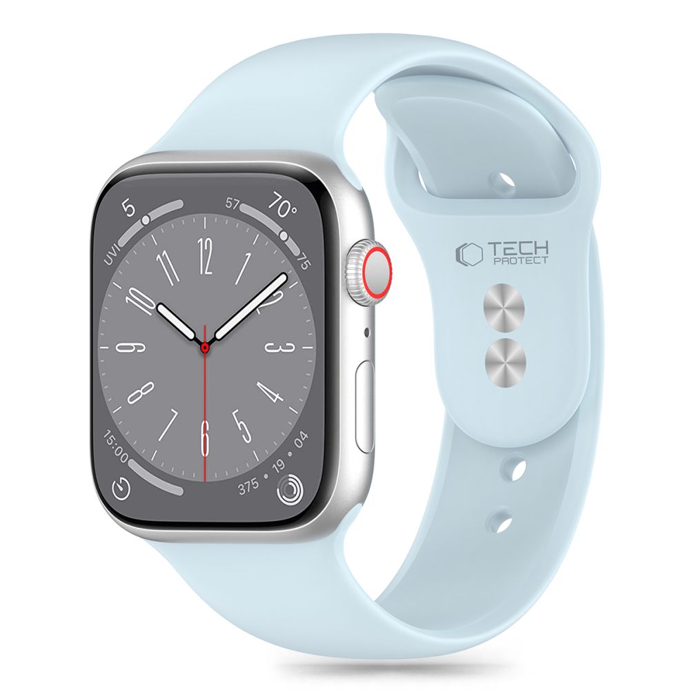 Tech-Protect Λουράκι Apple Watch 4/5/6/7/8/9/10/11 - SE (1/2/3) - 40/41/42mm Silicone Σιλικόνης - Sky Blue