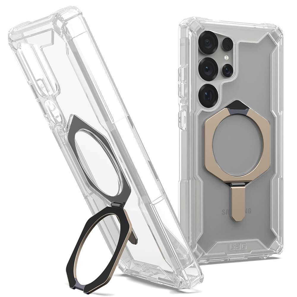 UAG Samsung Galaxy S25 Ultra Plasma XTE MagSafe Σκληρή Θήκη με Stand - Titanium / Διάφανη