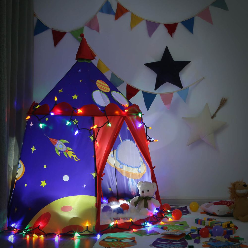 Songmics Παιδική Σκηνή με Tσάντα Mεταφοράς - Space - Blue - LPT01BU