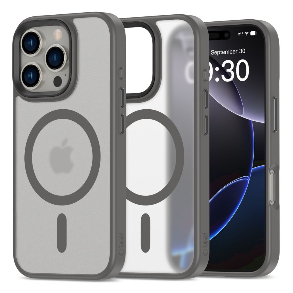 Tech - Protect iPhone 16 Pro Max MagMat Σκληρή Θήκη με Πλαίσιο Σιλικόνης και MagSafe - Matte Titanium