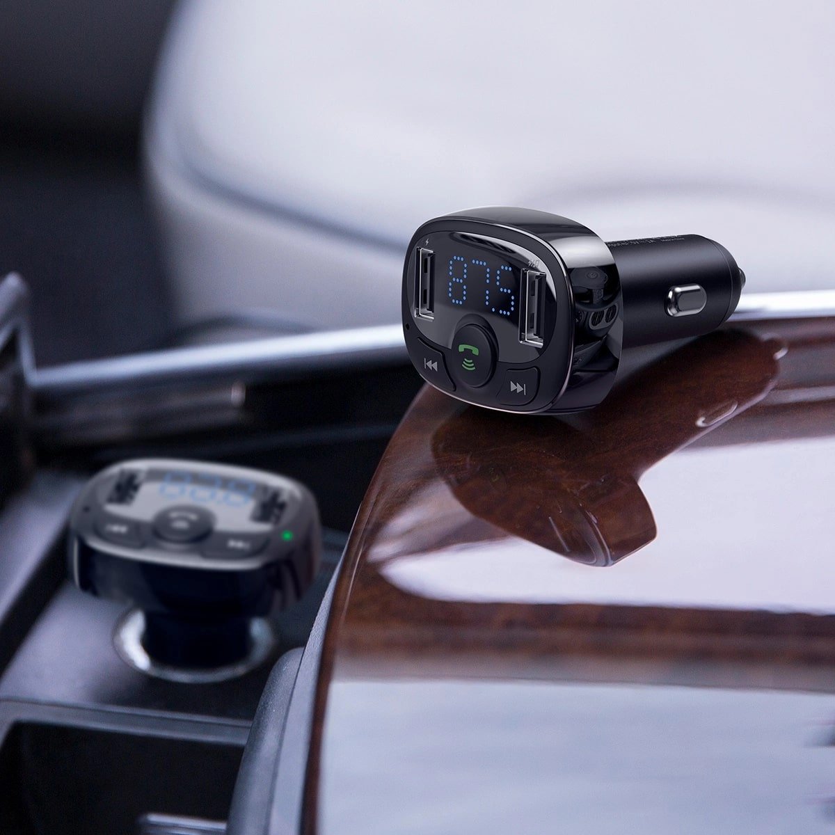 Baseus S - 09A Overseas Edition για Αναπαραγωγή Μουσικής / Handsfree Κλήσεις / Φόρτιση Κινητών στο Αυτοκίνητο - Black