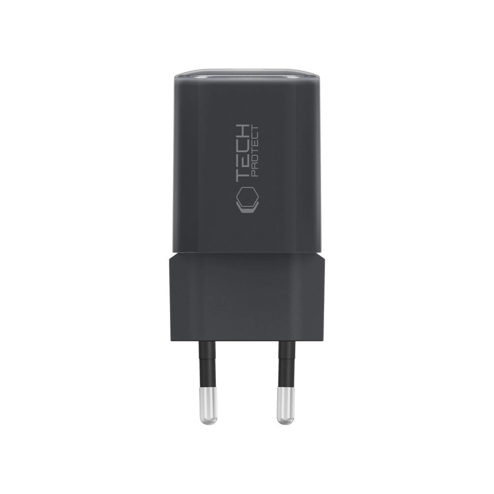 Tech - Protect NCM33W QC3.0 Οικιακός Φορτιστής Γρήγορης Φόρτισης με 1 Θύρα USB και 1 Θύρα Type - C - Black