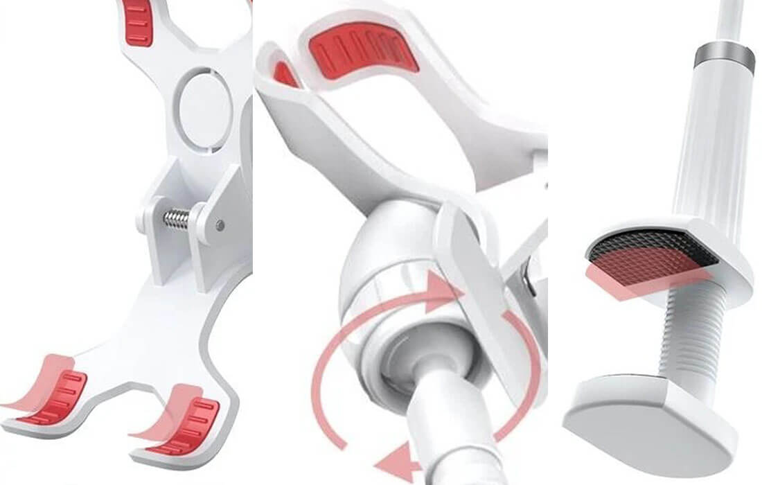 Ugreen LP113 Βάση Στήριξης Κινητού με Ρυθμιζόμενο Στήριγμα - White