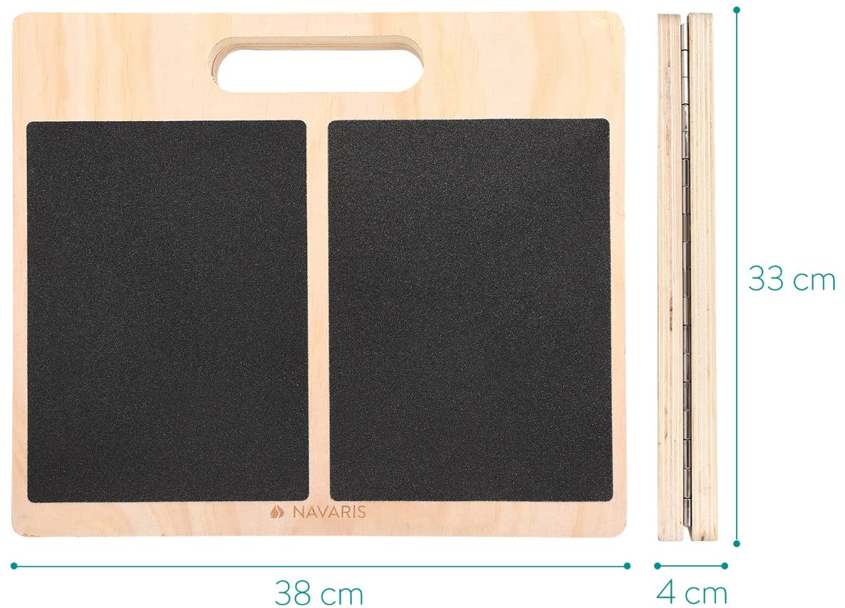 Navaris Ξύλινη Σανίδα Εκγύμνασης για Γάμπες με Κλίση - 43987