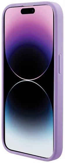 Guess iPhone 15 Plus Saffiano MagSafe Σκληρή Θήκη με Πλαίσιο Σιλικόνης και MagSafe - Purple - GUHMP15MPSAHMCU