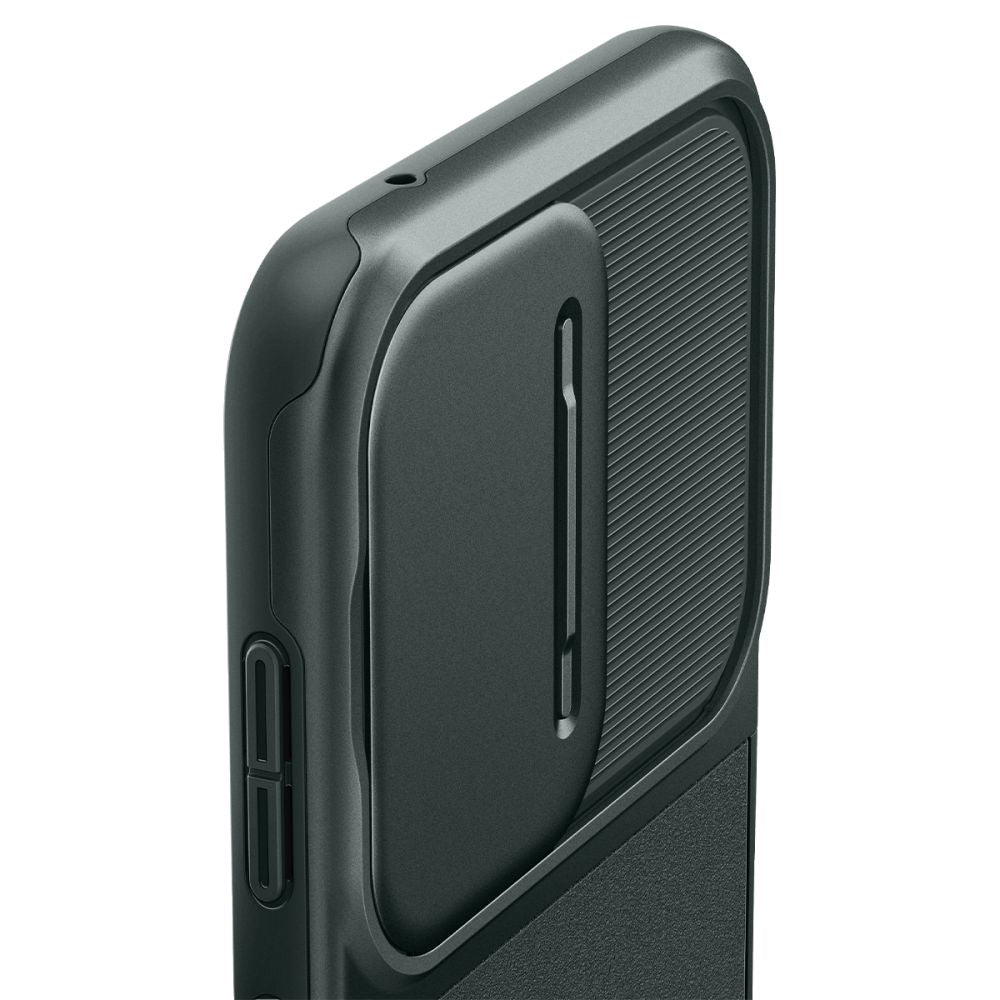 Spigen Samsung Galaxy S23 FE Optik Armor Θήκη Σιλικόνης με Κάλυμμα για την Κάμερα - Abyss Green