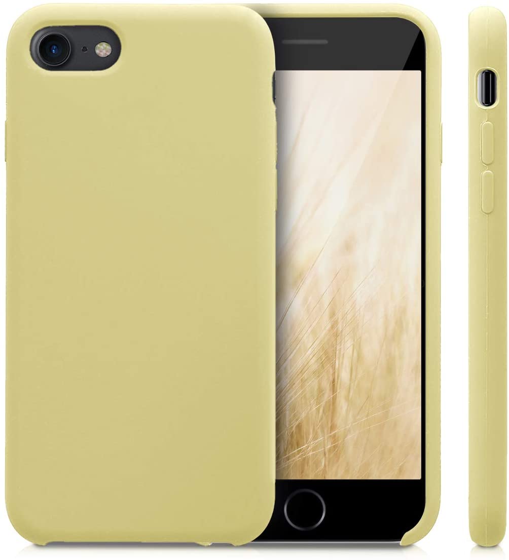 KW iPhone SE 2022 / SE 2020 / 7 / 8 Θήκη Σιλικόνης Rubber TPU - French Vanilla - 40225.153