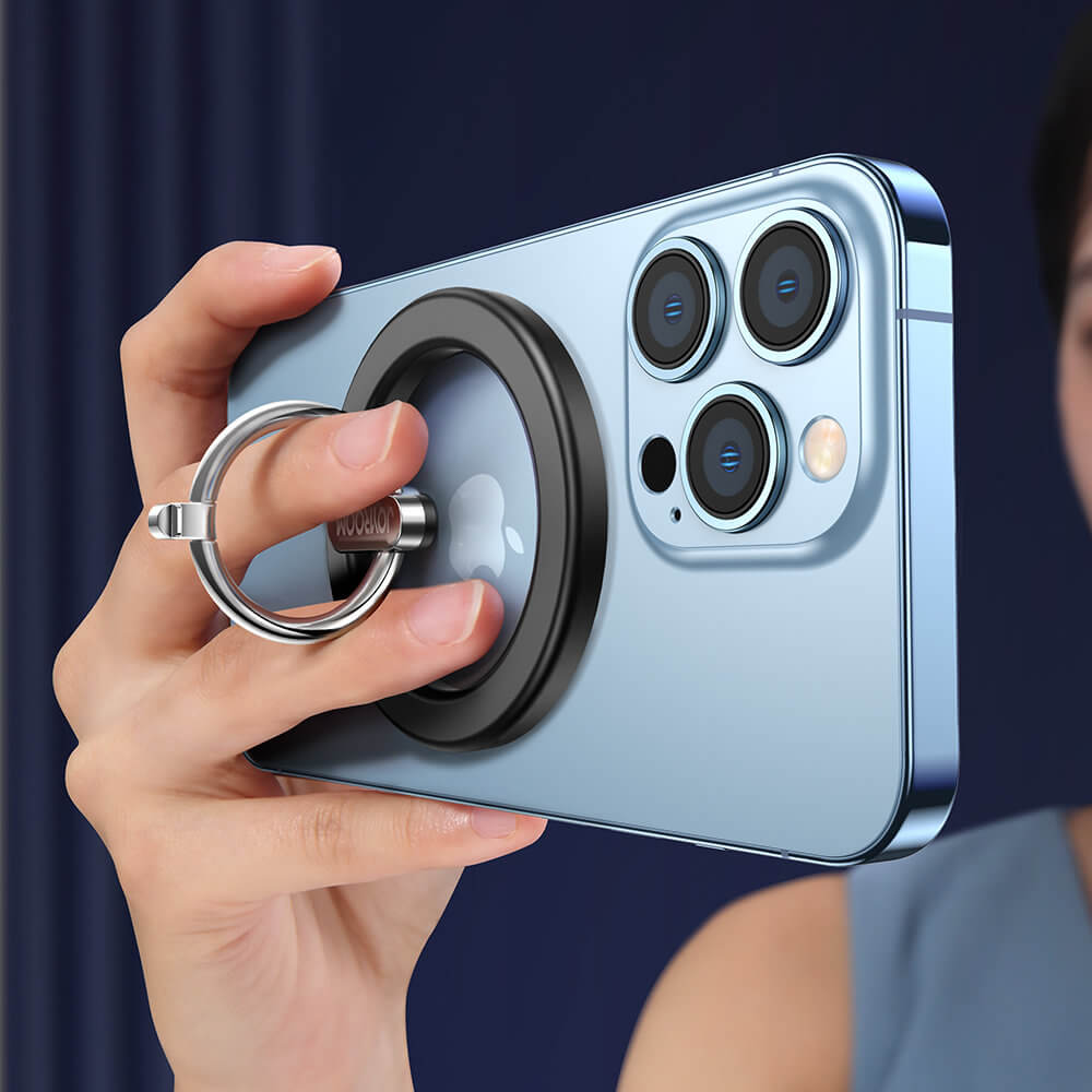 Joyroom Kit Multifunctional Μαγνητική Βάση Αυτοκινήτου Αεραγωγού και Μαγνητικό Δαχτυλίδι Συγκράτησης Κινητού - Black - JR-ZS294