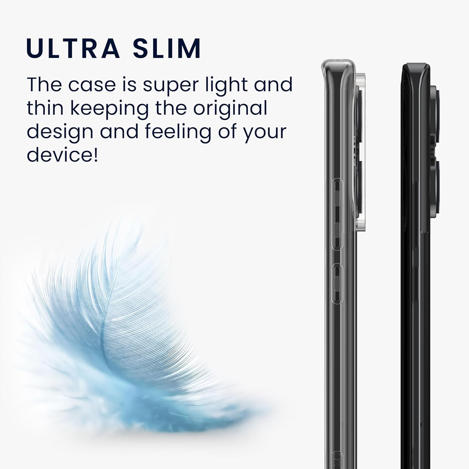 KW Xiaomi Redmi Note 13 Pro+ 5G Θήκη Σιλικόνης Crystal TPU - Διάφανη