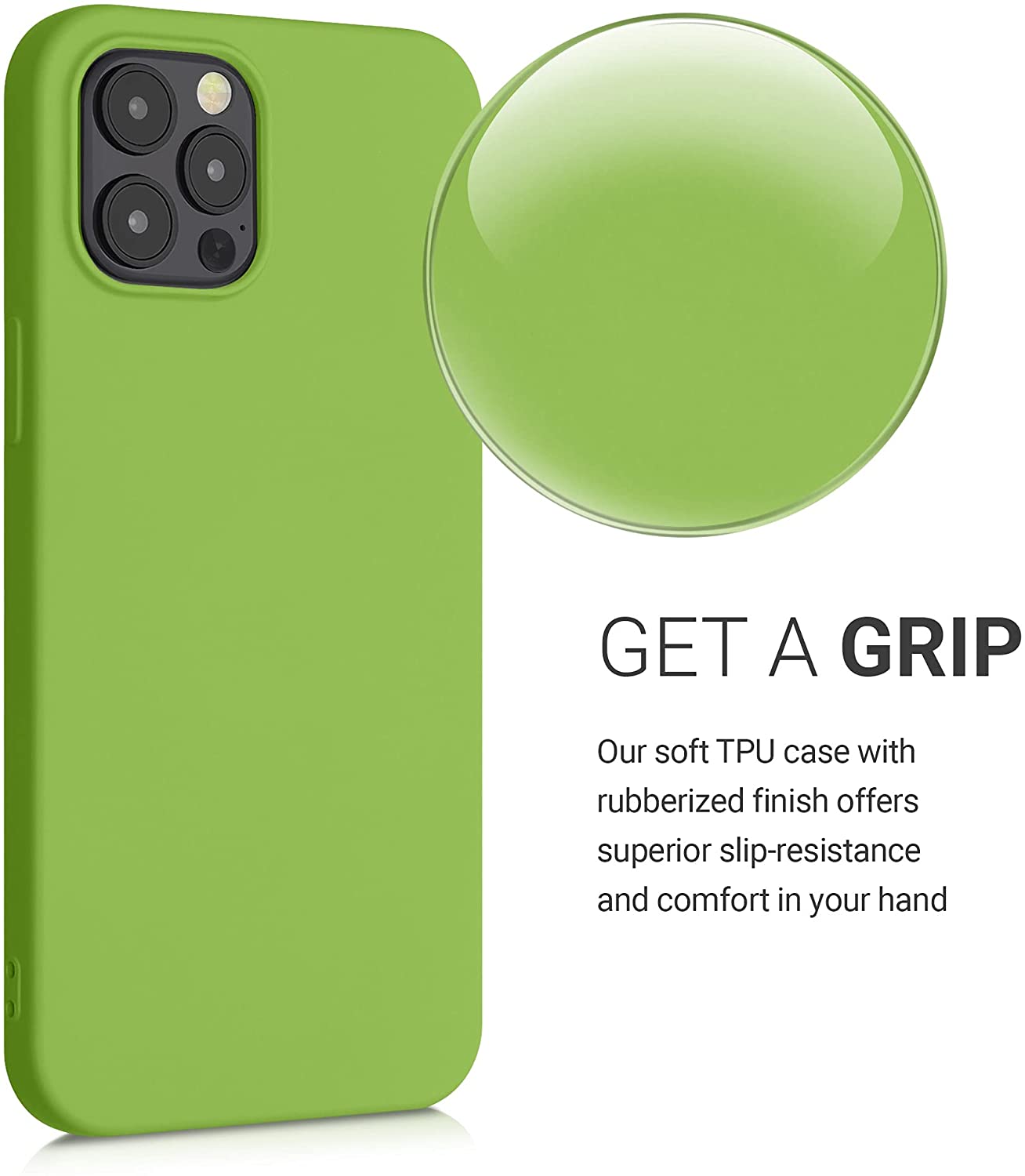 KW iPhone 12 Pro Max Θήκη Σιλικόνης Rubberized TPU - Green Pepper - 52714.220