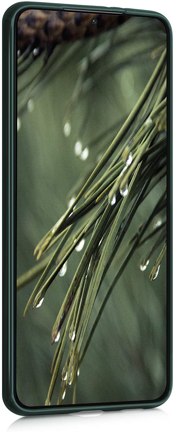 KW Samsung Galaxy S21 Θήκη Σιλικόνης TPU - Moss Green - 54055.169