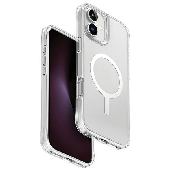 Uniq iPhone 16 LifePro Xtreme Magclick Σκληρή Θήκη με Πλαίσιο Σιλικόνης και MagSafe - Frost Clear / Διάφανη