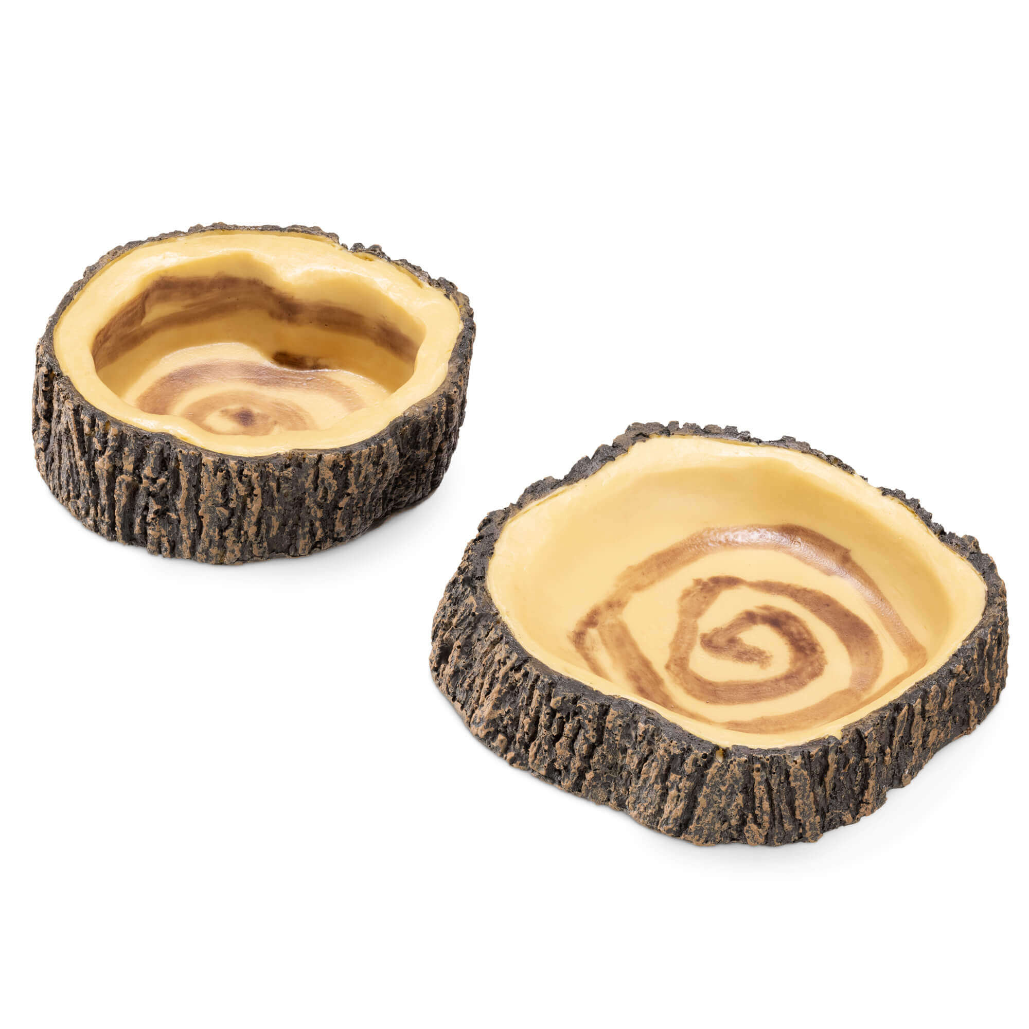 Navaris Σετ με 2 Μπολ Φαγητού και Νερού από Πολυρητίνη για Ερπετά Κατοικίδια - Brown - 54968.01