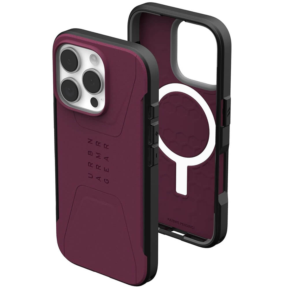 UAG iPhone 16 Pro Max Civilian MagSafe Σκληρή Θήκη με MagSafe - Bordeaux