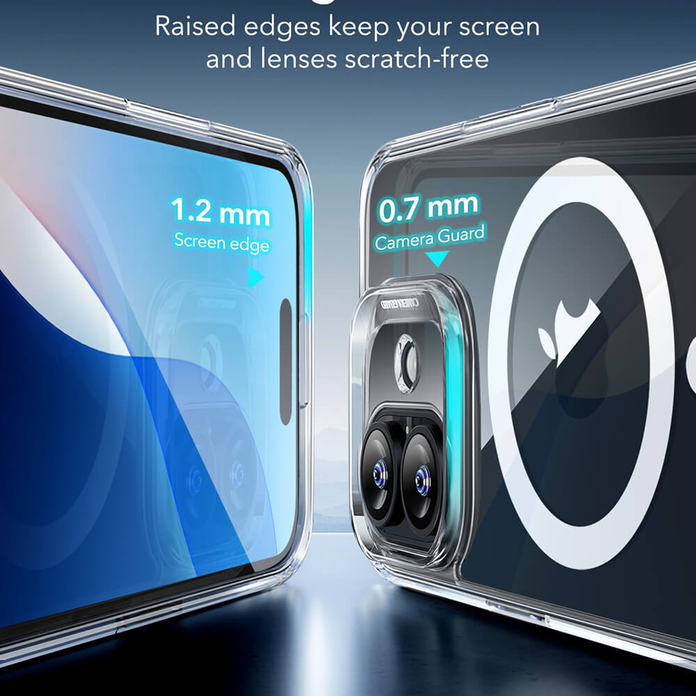 ESR iPhone 16 Plus Classic Hybrid Halolock Σκληρή Θήκη με Πλαίσιο Σιλικόνης και MagSafe - Διάφανη