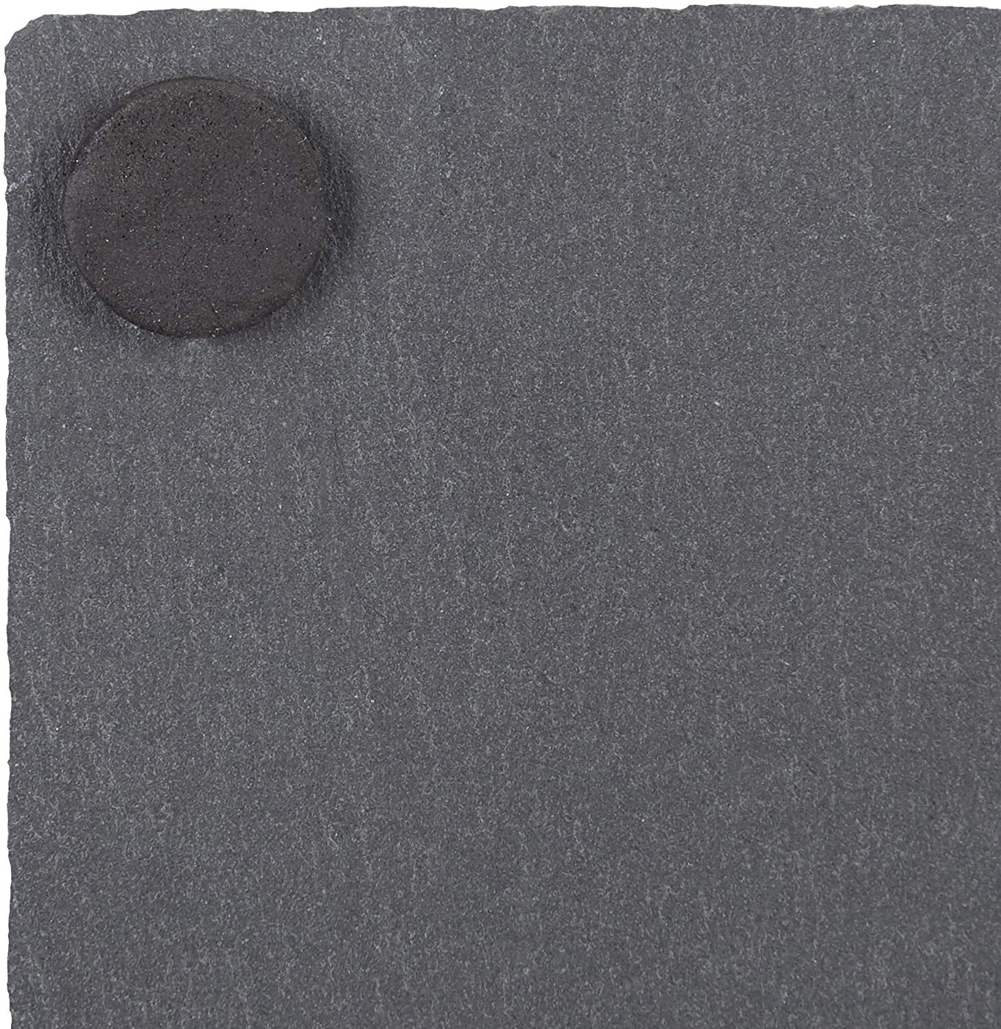 Relaxdays Σετ με 8 Τετράγωνα Σουβέρ από Σχιστόλιθο με Ξύλινη Βάση και Κιμωλία - Grey / Natural - 4052025273033