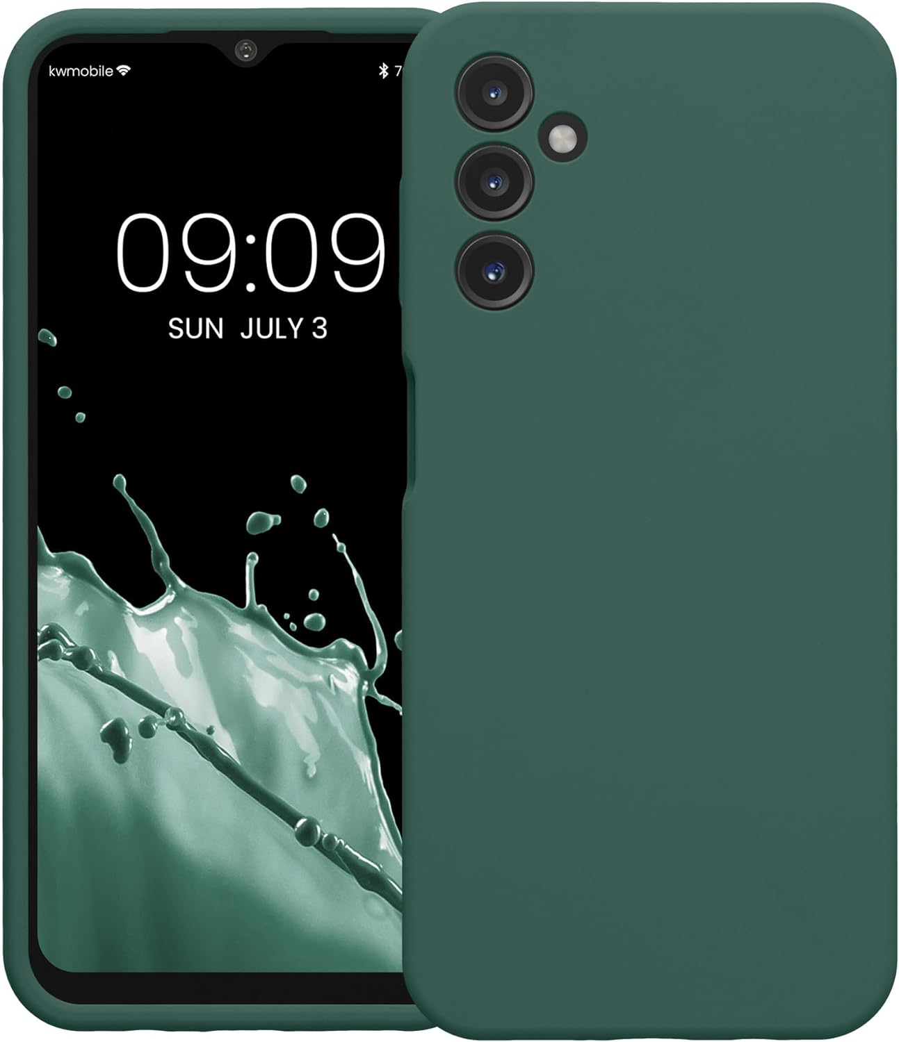 KW Samsung Galaxy A14 5G Θήκη Σιλικόνης Rubberized TPU - Forest Green