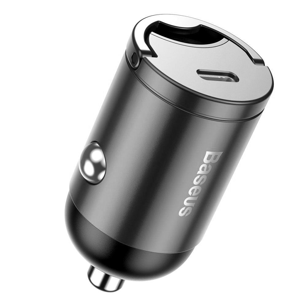 Baseus Tiny Star Mini Car Charger - Φορτιστής Αυτοκινήτου 30W με 1 Θύρα Type-C - Grey - VCHX-B0G