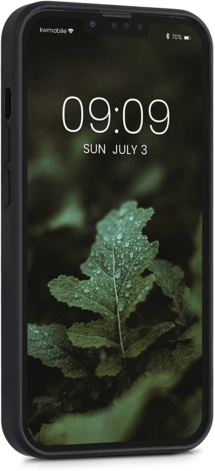 KW iPhone 13 Pro Θήκη από Φυσικό Ξύλο Design Indian Sun - Dark Brown - 55967.07