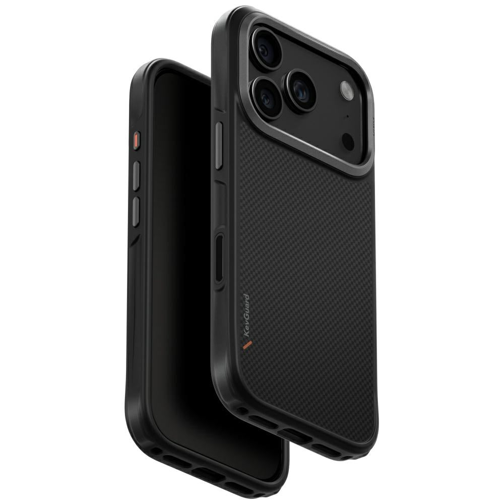 Uniq iPhone 17 Pro - Keva Tough Aramid - Σκληρή Θήκη με Πλαίσιο Σιλικόνης και MagSafe - Black