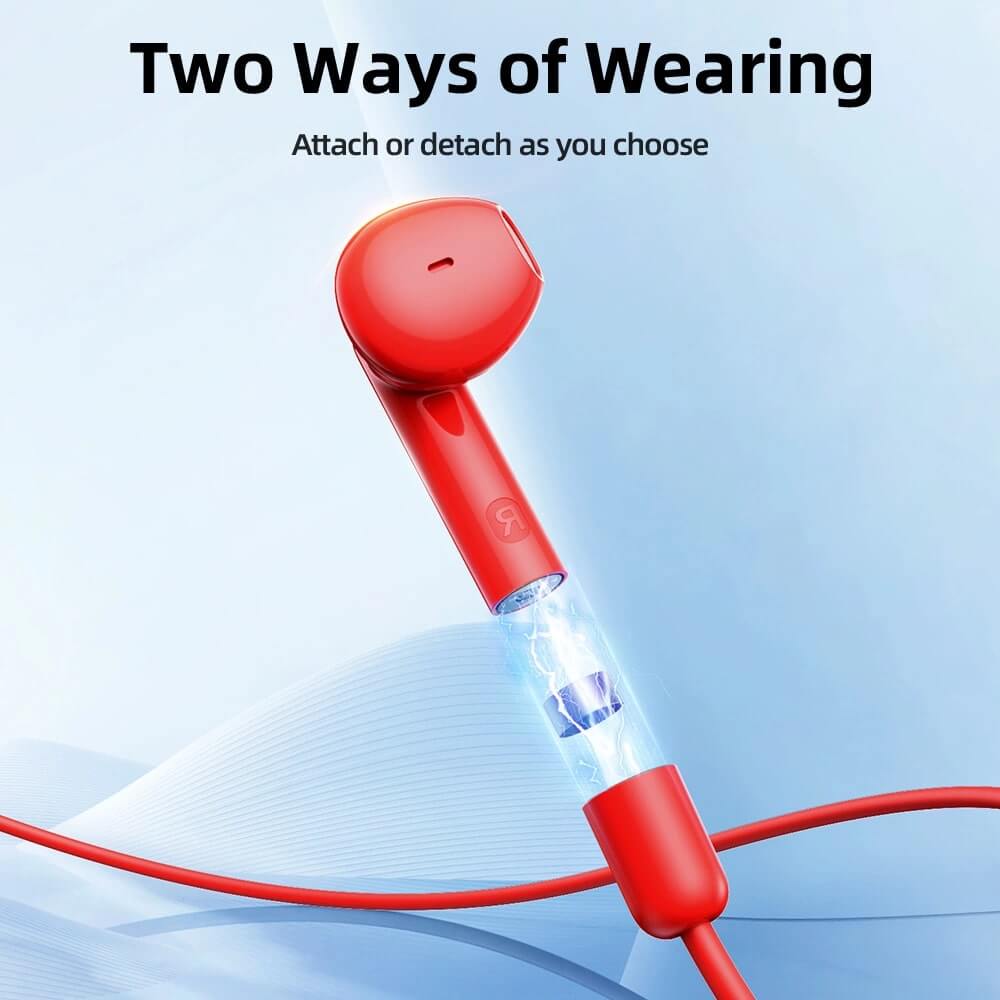 Joyroom JR-DS1 Sports TWS Neckband Bluetooth 5.3 - Ασύρματα ακουστικά Κλήσεις / Μουσική - Red