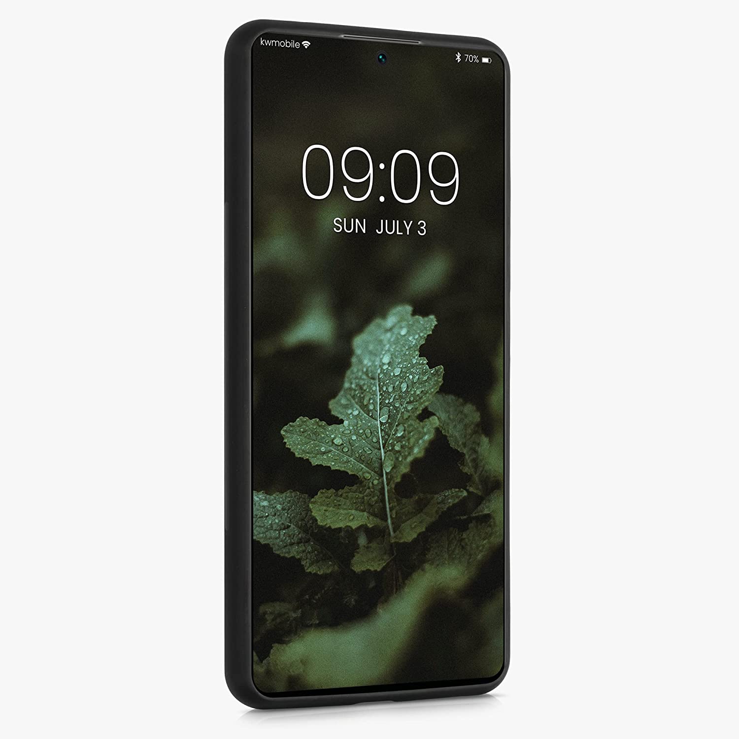 KW Xiaomi 11T / 11T Pro Θήκη από Φυσικό Ξύλο - Design Rising Sun - Dark Brown - 56795.01