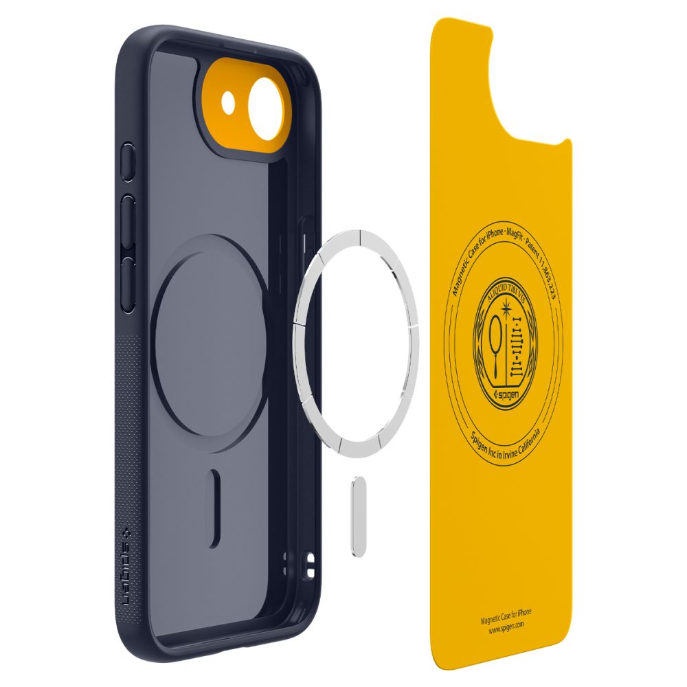 Spigen iPhone 16e - Nano Pop Mag Θήκη Σιλικόνης με MagSafe - Blueberry Navy