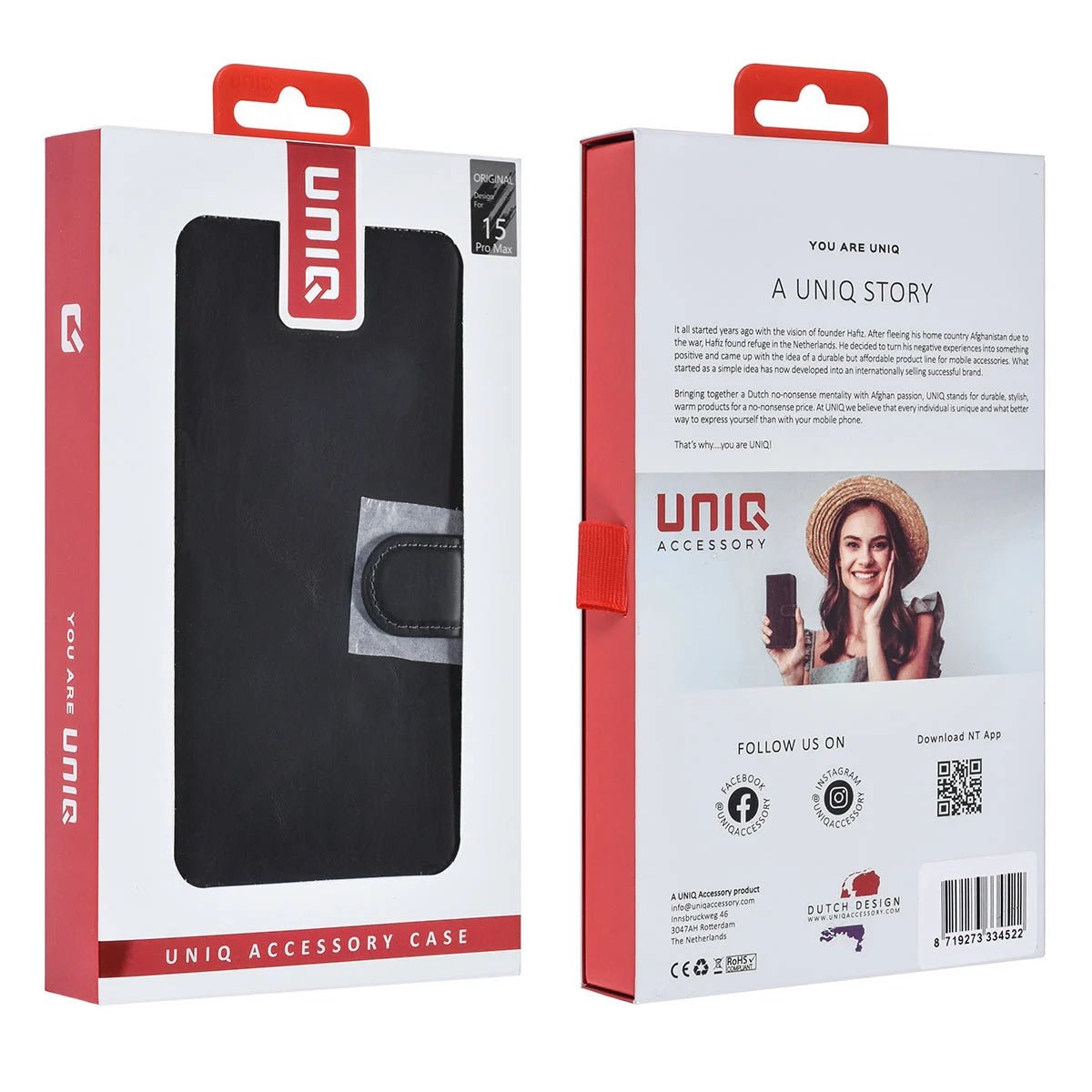 Tuniq iPhone 15 Pro Max - 2 σε 1 - Θήκη Πορτοφόλι από Δερματίνη με Αποσπώμενη Θήκη - Μαύρη