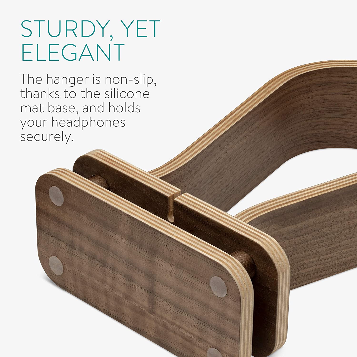 Navaris Βάση Ακουστικών από Ξύλο Καρυδιάς - Walnut Wood - 53329.18