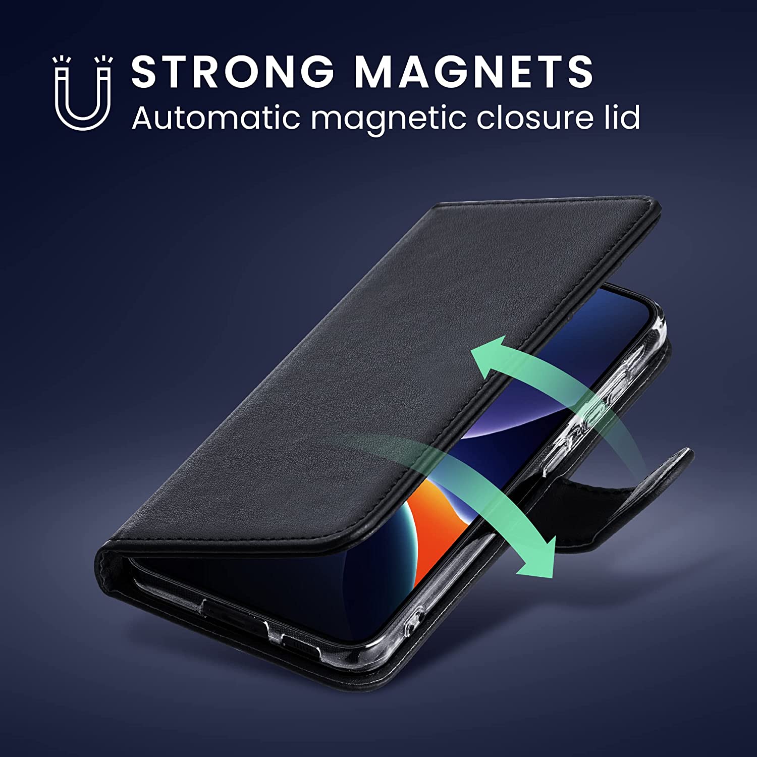 KW Samsung Galaxy S23 Θήκη Πορτοφόλι Stand - Black - 60453.01