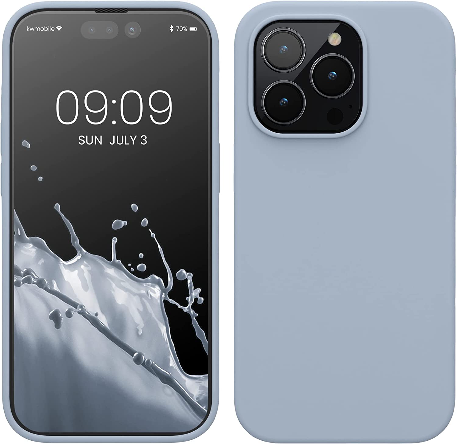 KW iPhone 14 Pro Θήκη Σιλικόνης TPU - Light Blue Matte - 59073.58