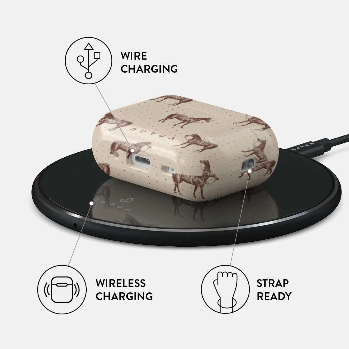 Burga AirPods Pro 2 Σκληρή Θήκη - Wild West