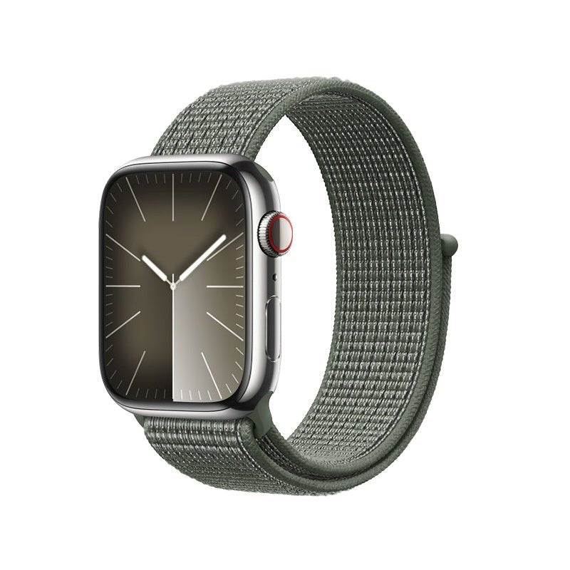 Crong Λουράκι Apple Watch 4/5/6/7/8/9/10/11 - SE (1/2/3) - ULTRA (1/2/3) - 44/45/46/49mm από Νάιλον - Nylon - Military Green