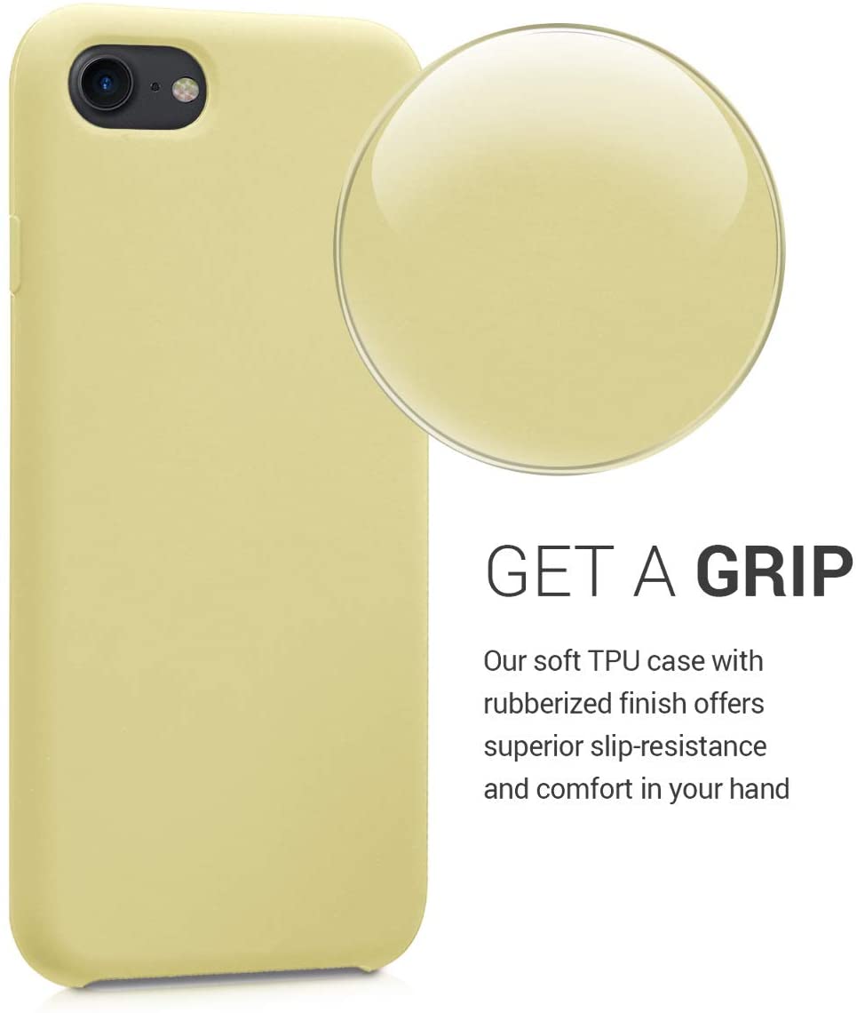 KW iPhone SE 2022 / SE 2020 / 7 / 8 Θήκη Σιλικόνης Rubber TPU - French Vanilla - 40225.153