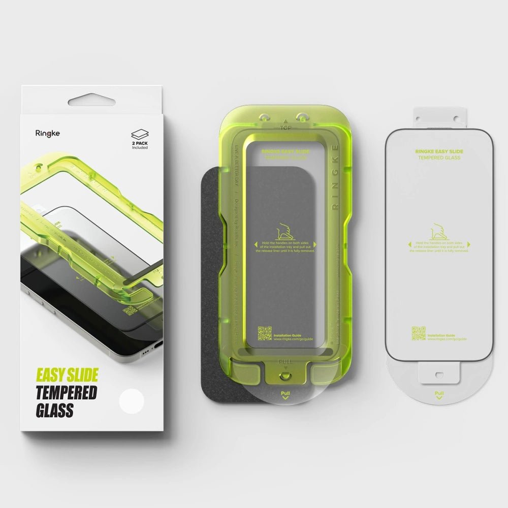 Ringke iPhone 17 - Easy Slide - Case Friendly Αντιχαρακτικό Γυαλί Οθόνης - 2 Τεμάχια - Black