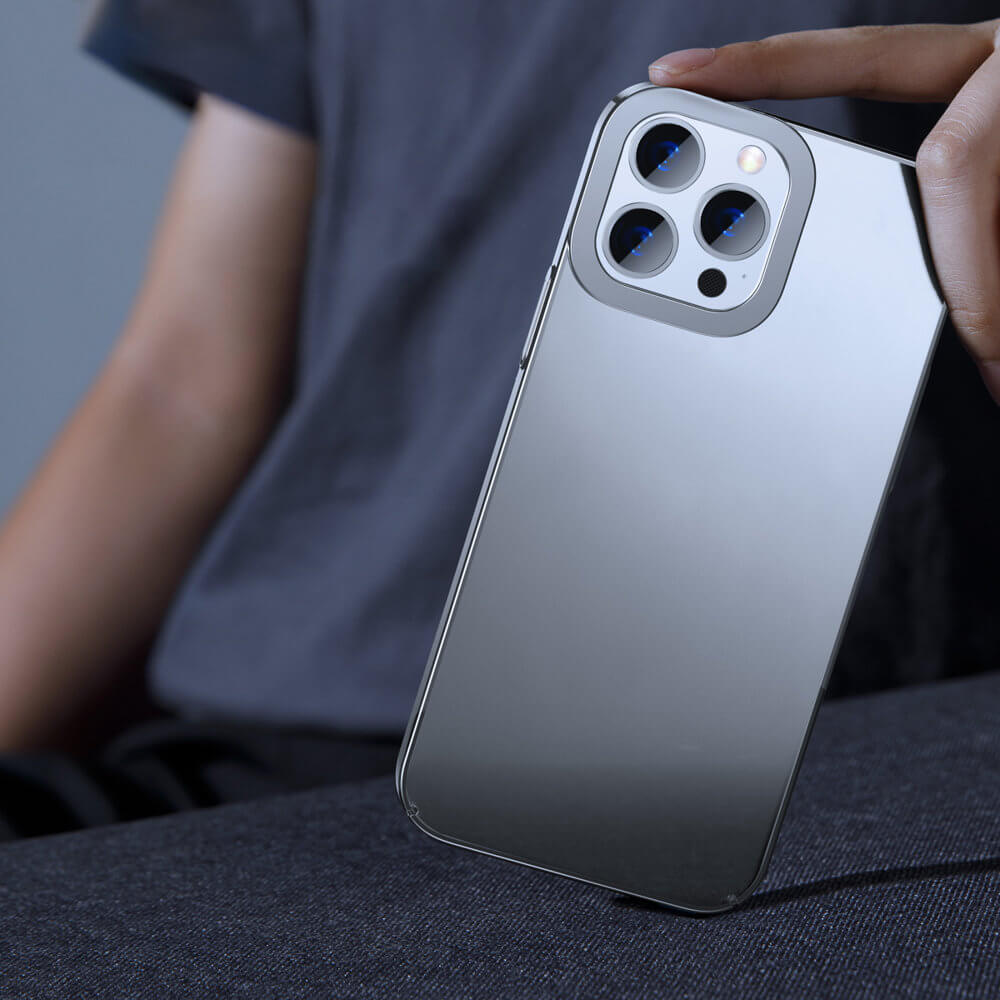 Baseus Glitter Electroplating Σκληρή Θήκη για iPhone 13 Pro Max - Silver - ARMC000512