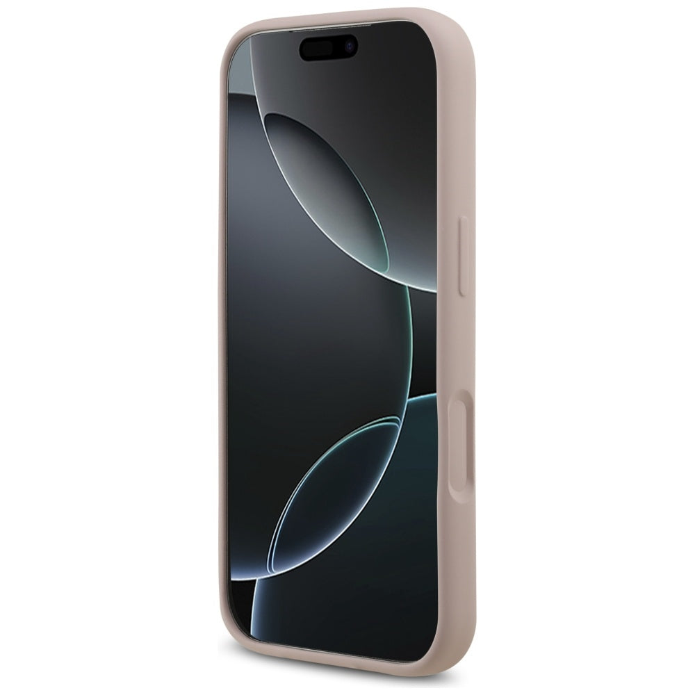 Karl Lagerfeld iPhone 17 Pro - Silicone Karl and Choupette Ring MagSafe Θήκη Σιλικόνης - Pink - KLHMP17LSCMKCRHP