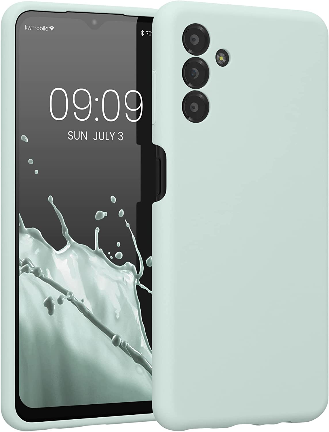 KW Samsung Galaxy A13 5G Θήκη Σιλικόνης Rubberized TPU - Cool Mint - 59453.200