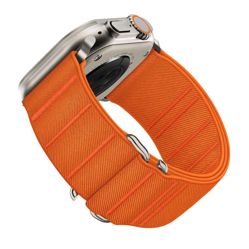 Tech-Protect Λουράκι Apple Watch 8/9/10/11 - SE (1/2/3) - Ultra (1/2/3) – 44/45/46/49mm Nylon Slip - Orange